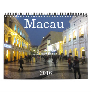 Calendrier Mural Macao 2016