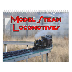 Calendrier mural modèle de locomotives à vapeur
