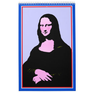 Calendrier Mural Mona Lisa Pop Art Style