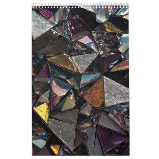 Calendrier mural mosaïque géométrique de luxe 2027