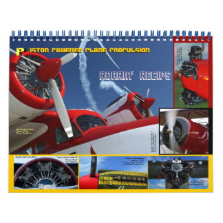 Calendrier Mural Moteurs d'aéronefs anciens taille standard 2014