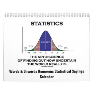 Calendrier Mural Mots et mots pour exprimer des statistiques humori