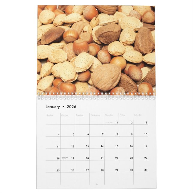 Calendrier Mural Nourriture 20XX (Jan 2026)
