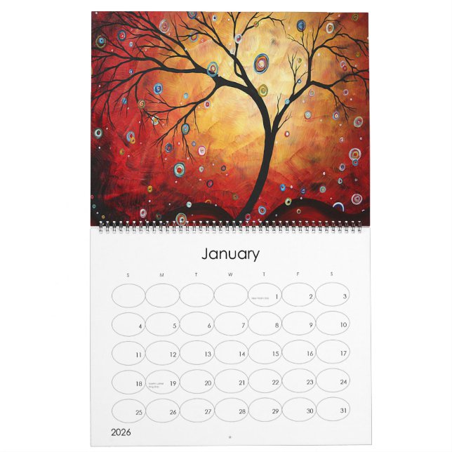Calendrier Mural NOUVEAU MADART coloré 2015 Circle of Life Calendar (Jan 2026)