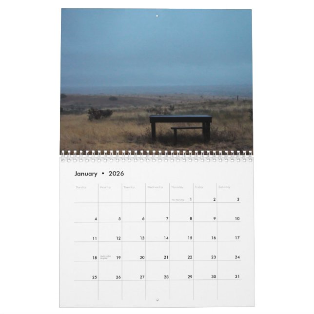 Calendrier Mural nuages au Nouveau Mexique (Jan 2026)