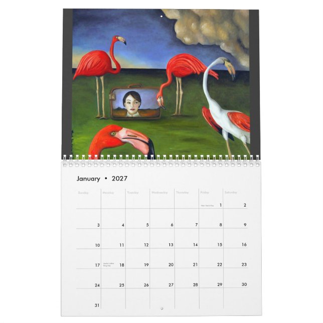 CALENDRIER MURAL OISEAUX, UN CERTAIN ÉTRANGE, 2011 (Jan 2027)