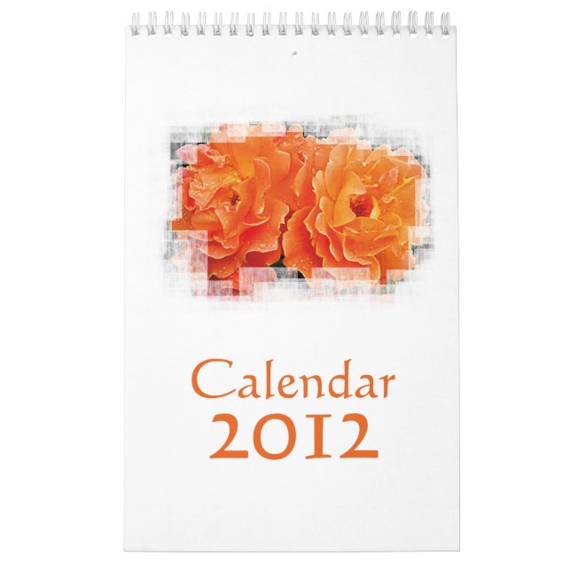 Calendrier Mural Orange innocent (Protection)