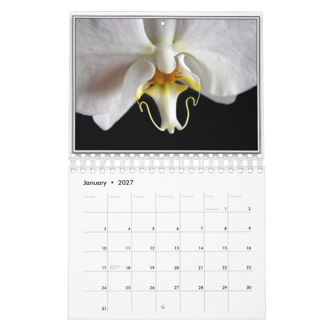 CALENDRIER MURAL ORCHIDÉES 2011 (Jan 2027)