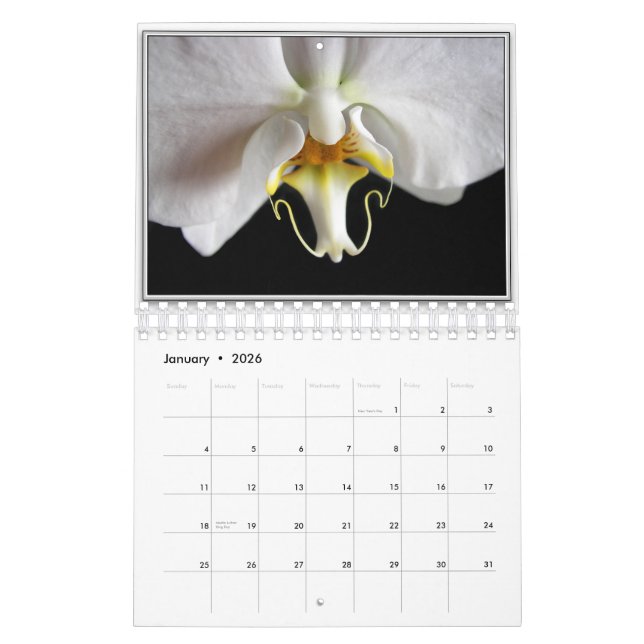 CALENDRIER MURAL ORCHIDÉES 2011 (Jan 2026)
