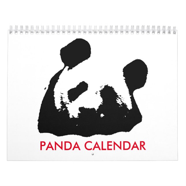 Calendrier Mural Panda (Protection)