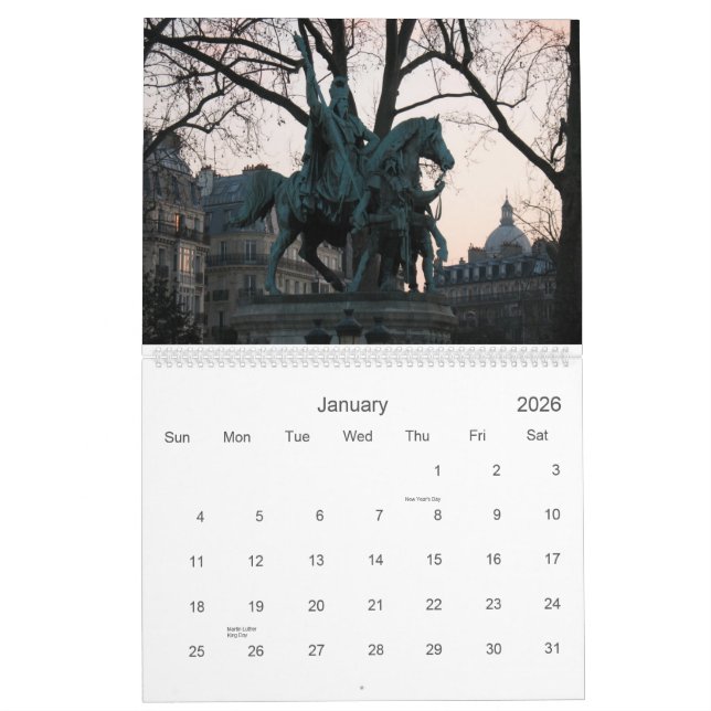Calendrier Mural Paris 2014 (Jan 2026)