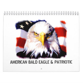 Calendrier mural patriotique et d'Eagle
