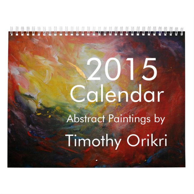 Calendrier Mural Peintures 2015 de Calendrier-Résumé par Timothy (Protection)