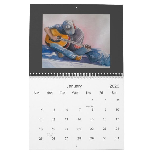 Calendrier Mural Peintures originales par Shelley Lampman (Jan 2026)