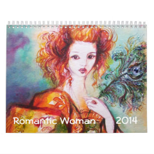 CALENDRIER MURAL PEINTURES ROMANTIQUES POUR FEMMES 2014 COLLECTION 