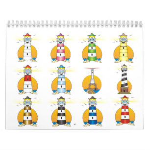 Calendrier Mural Phare de Cartoon