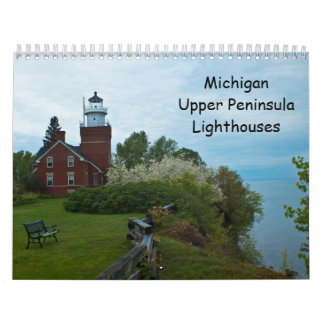 Calendrier Mural Phares supérieurs de péninsule du Michigan