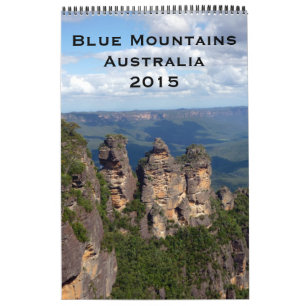 Calendrier Mural photographie 2015 bleue de montagnes