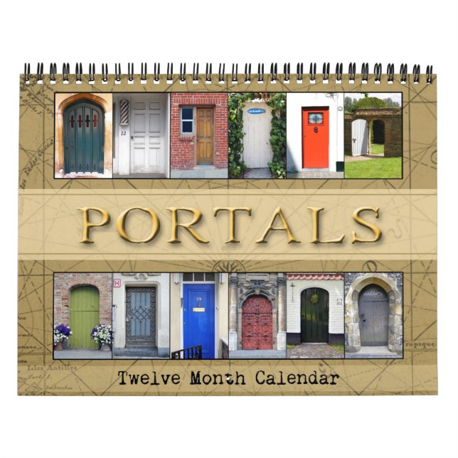 Calendrier Mural Photographie de porte | Choisissez votre année (Protection)