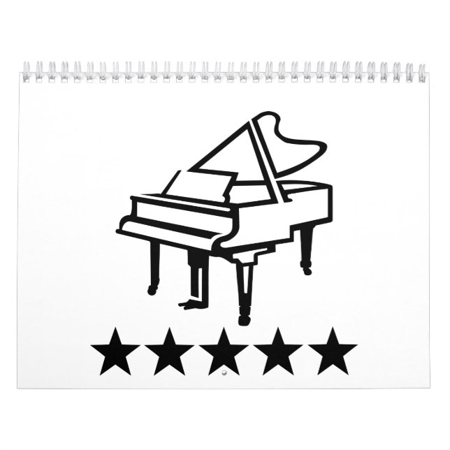 Calendrier Mural Piano à queue (Protection)