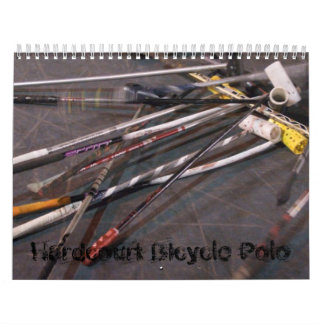 Calendrier Mural Polo de bicyclette de Hardcourt - customisé
