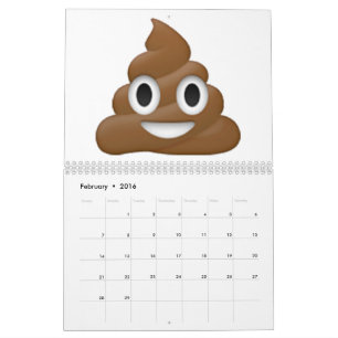 Calendrier Mural Poop - Emoji