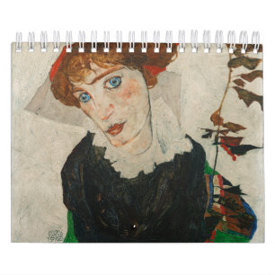 Calendrier Mural Portrait d'imbécile par Egon Schiele
