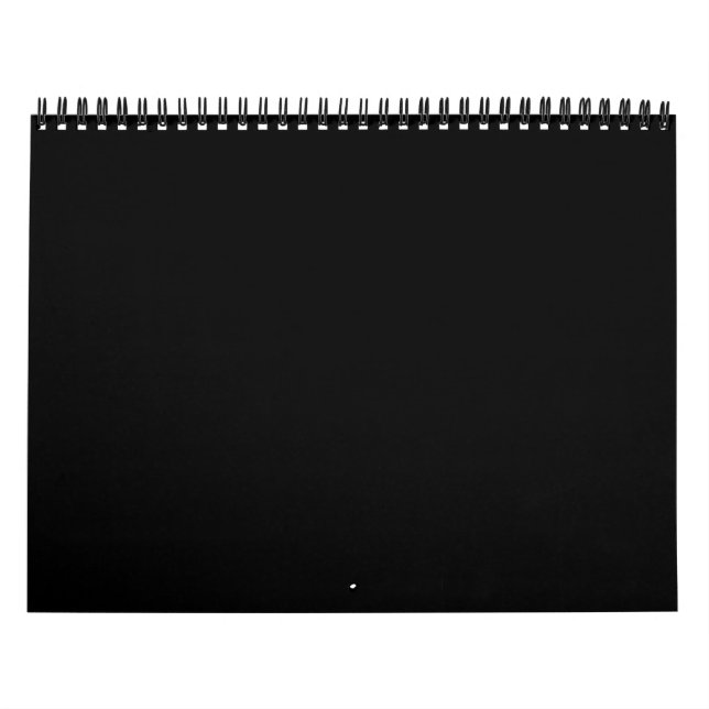 Calendrier Mural Rien D'Autre Que La Couleur - Tout Noir - Seulemen (Protection)