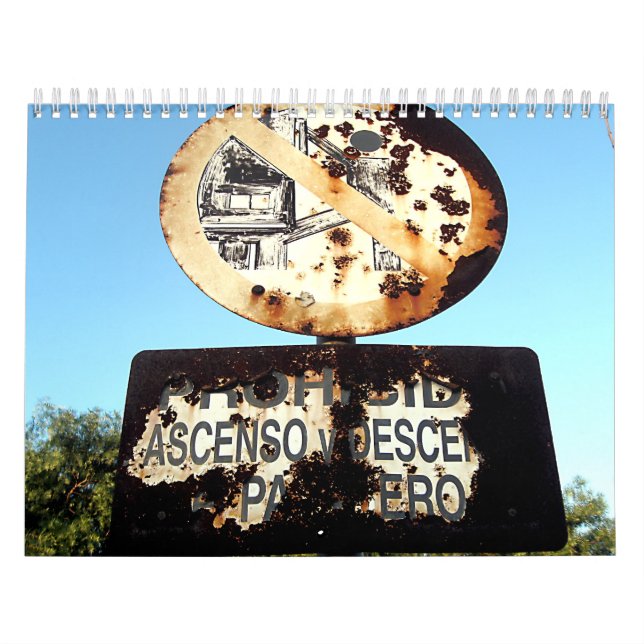Calendrier Mural Rouille et rouillé (Protection)