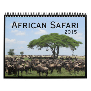 Calendrier Mural safari 2015