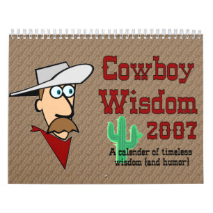 Calendrier Mural Sagesse de cowboy