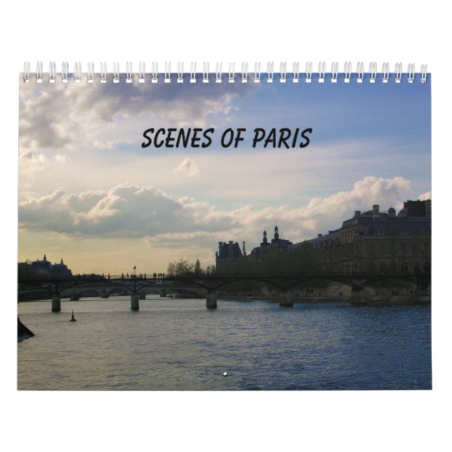 Calendrier Mural Scènes de Paris (Protection)