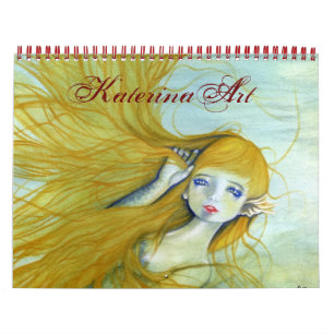 Calendrier Mural Sirens 2015 Imaginaire Art Calendar par Katerina A