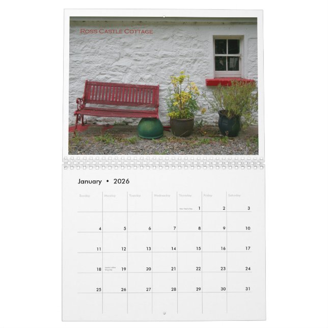 Calendrier Mural Souvenirs de l'Irlande (Jan 2026)