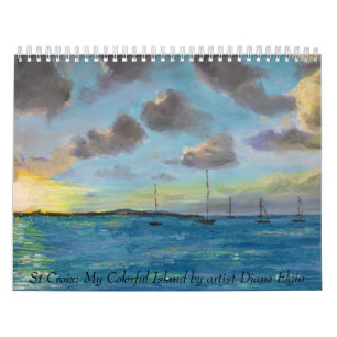 Calendrier Mural St Croix : Mon île colorée par art…