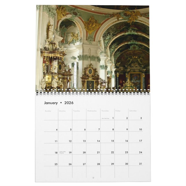 Calendrier Mural Suisse dans les villes 2010 (Jan 2026)