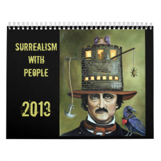 Calendrier Mural Surréalisme avec les personnes 2013