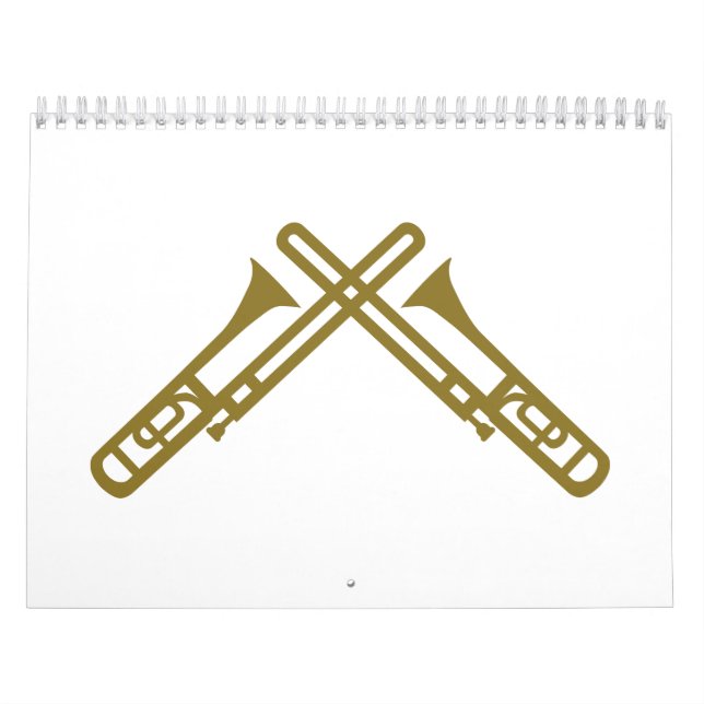 Calendrier Mural Trombone croisé (Protection)