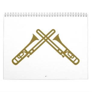 Calendrier Mural Trombone croisé