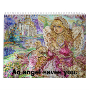 Calendrier Mural Un ange de la prière., un ange vous sauve
