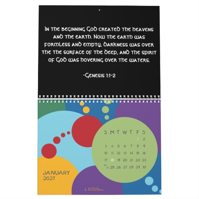 Calendrier Mural Une année d'écriture sainte (Jan 2027)