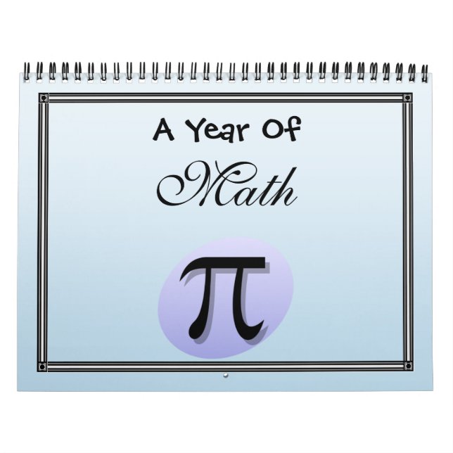 Calendrier Mural Une année des maths (Protection)