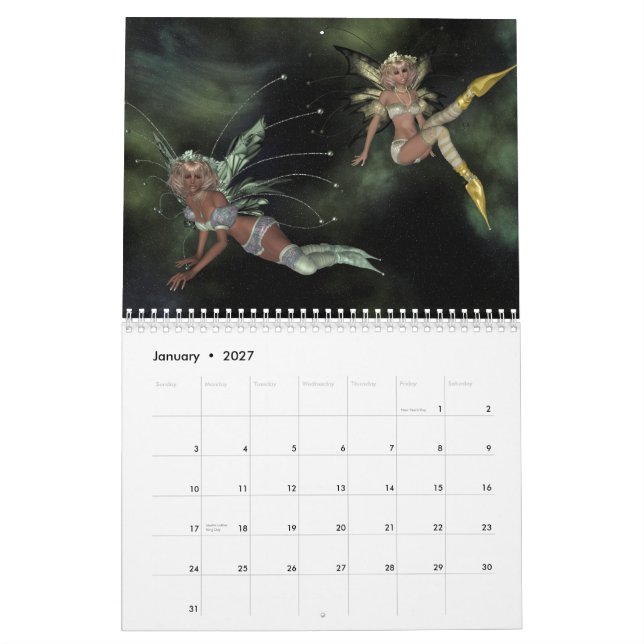 Calendrier Mural Une année pour Fanatsy (Jan 2027)