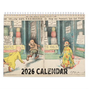Calendrier mural Vintage Yellow Kid 2026