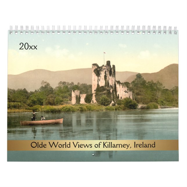 Calendrier Mural Visions mondiales d'antan de Killarney Irlande (Protection)