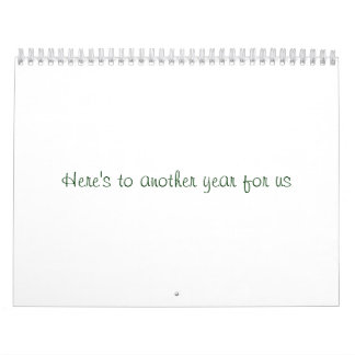 Calendrier Mural Voici à une autre année pour nous