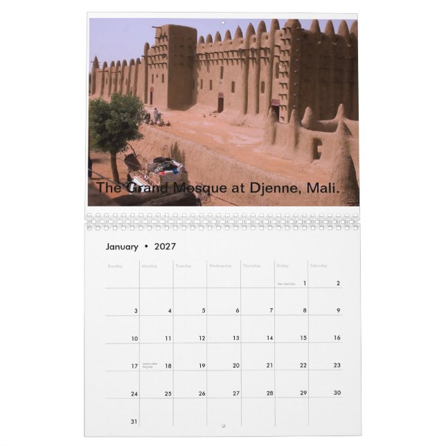 Calendrier Mural Voyages avec mon appareil-photo (Jan 2027)