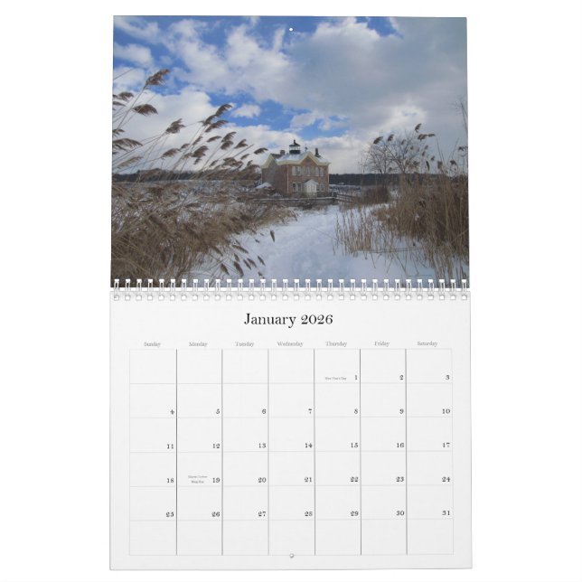 Calendrier Mural Vues de vallée du Hudson (Jan 2026)