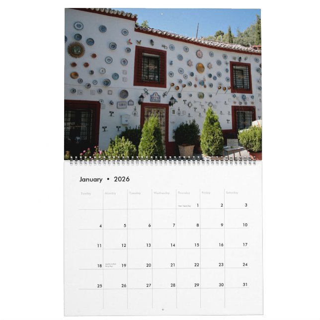 Calendrier Mural Vues d'Espagne (Jan 2026)