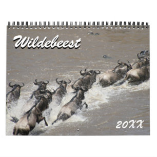Calendrier Mural wildebeest 2025